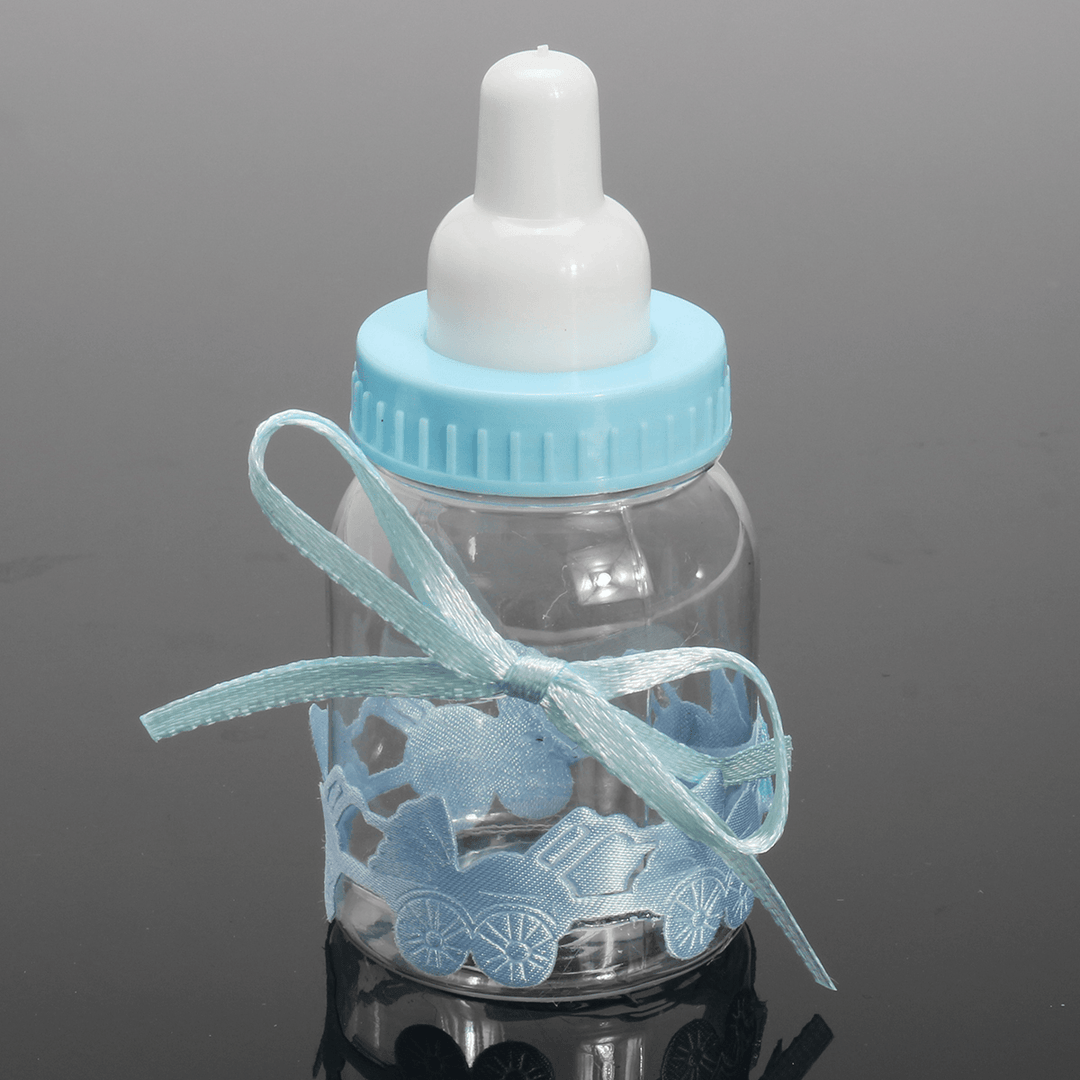 12Pcs Fillable Bottles Candy Box Baby Shower Baptism Party Favour Christening - MRSLM