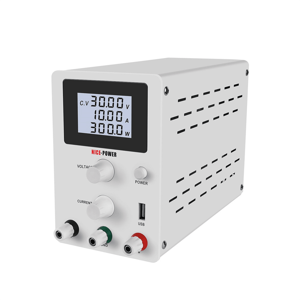 NICE-POWER R-SPS3010D LCD Screen 30V 10A Adjustable Switching DC Lab Bench Power Supply Digital Regulated Modul Laboratory 110V/220V Current Stabilizer - MRSLM