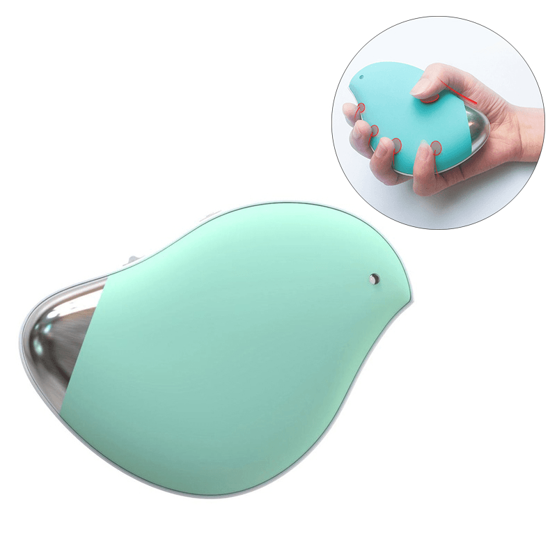 USB Mini Rechargeable Hand Warmer Camping Mobile Charging Hand Warmer Heater Vibrating Massage - MRSLM