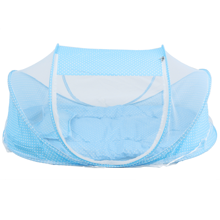 Foldable Mosquito Net Folding Baby Travel Bed Crib Canopy Pop up Beach Mesh - MRSLM
