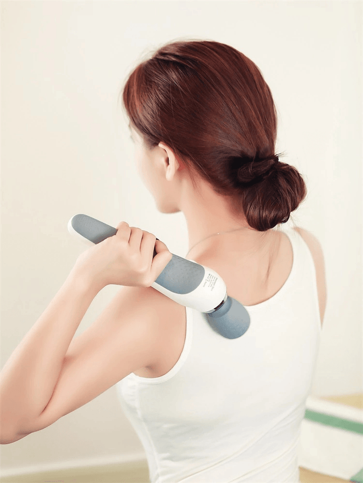 Handheld Electric Body Neck Massage Stick Charging Multifunctional 5 Vibration Mode Smart Neck Pain Relief Massage Stick - MRSLM