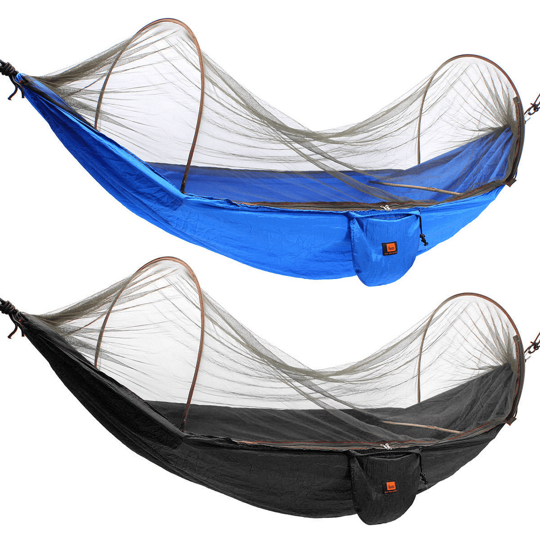 Outdoor Portable Camping Parachute Hammock Hanging Swing Bed with Mosquito Net - MRSLM