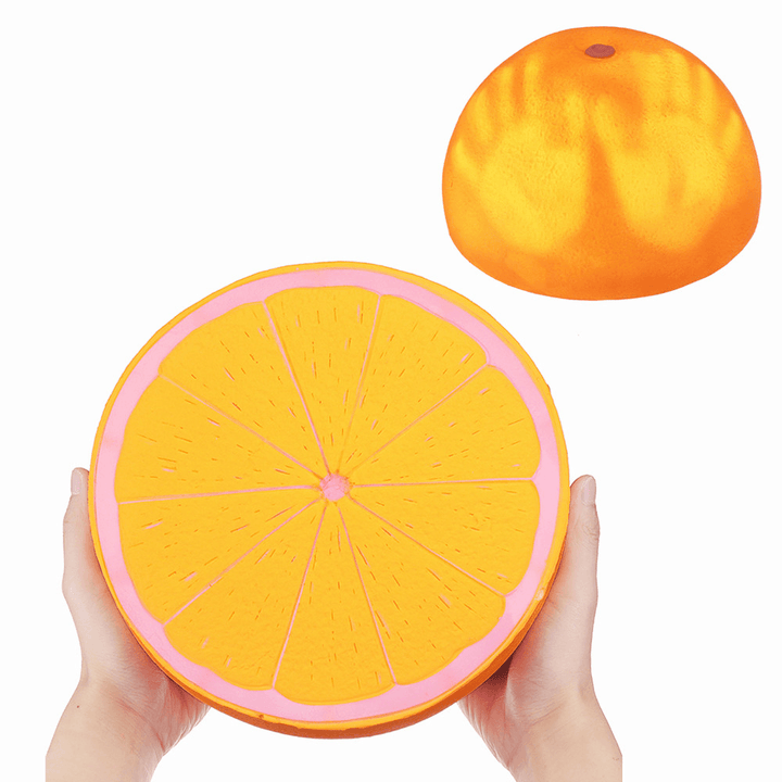 Temperature Sensitive Color Changing Squishy Fruit 25Cm Huge Orange Slow Rising Toy - MRSLM
