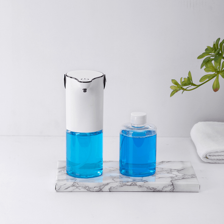 Rechargeable Automatic Liquid Soap Dispenser Smart Sensor Touchless ABS Electroplated Sanitizer Dispenser for Kitchen Bathroom - MRSLM