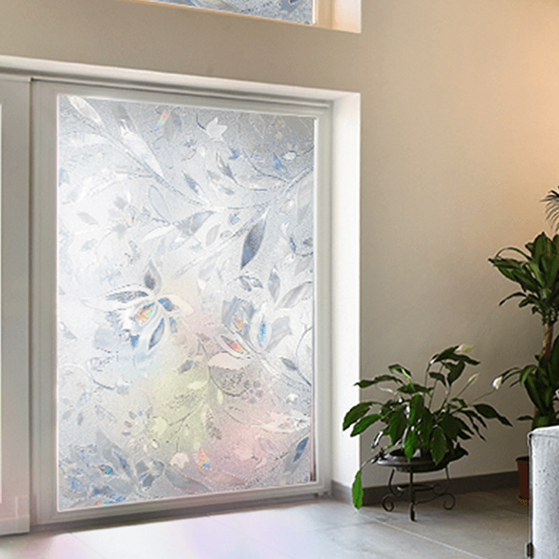 45*200Cm Home Room Bathroom Window Film Door Privacy Sticker PVC Frosted Removable - MRSLM