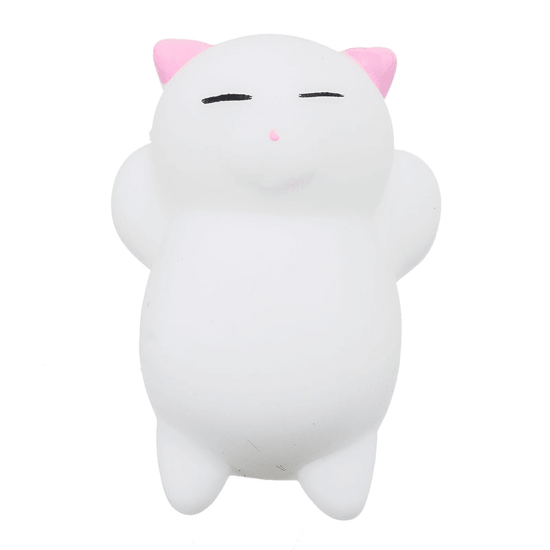 Pink Cat Kitten Squishy Squeeze Cute Healing Toy Kawaii Collection Stress Reliever Gift Decor - MRSLM