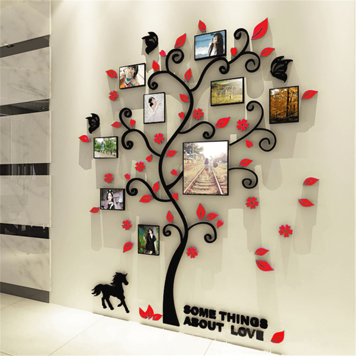 3D Photo Frame Family Tree Wall Sticker Living Room Bedroom Decor - MRSLM