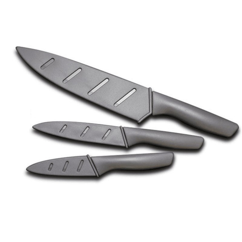 MYVIT K6MK-NS458IN 3Pcs Stainless Steel Knife Set Chef Non-Stick Color-Coded Knife Set - MRSLM