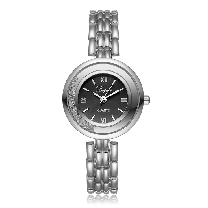 LVPAI P139 Casual Style Ultra Thin Design Women Bracelet Watch Full Steel Quartz Watches - MRSLM