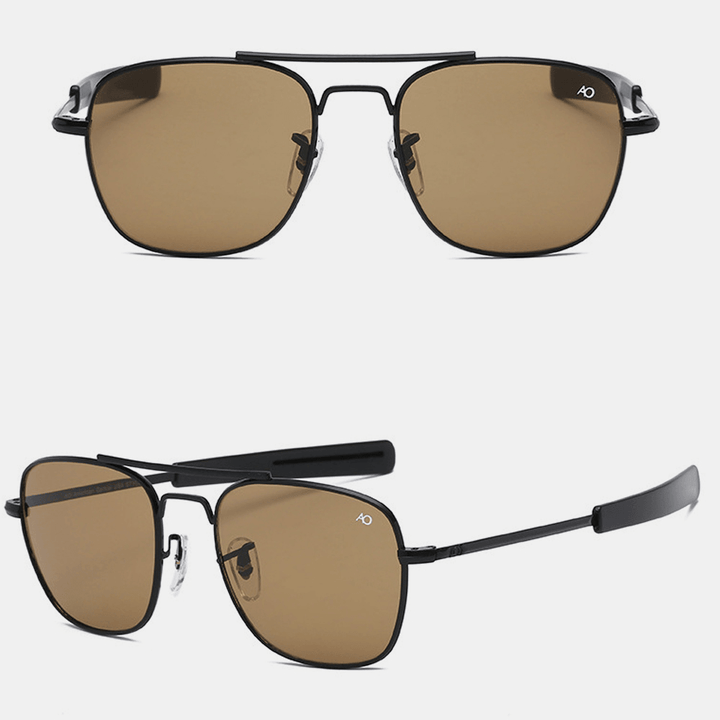 Metal Square Sunglasses Sunglasses Glasses Driving Riding Sunglasses for Outdoor - MRSLM