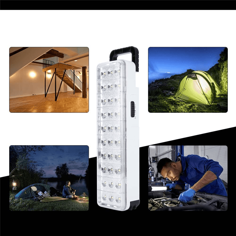 Outdoor Waterproof EU 30LED Work Light Rechargeable Emergy Light Flashlight Mini 60 LED Emergency Lamp Torch - MRSLM