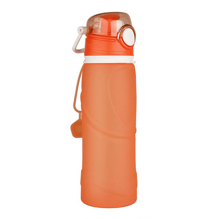 KC-RB042 750Ml Collapsible Silicone Water Bottle Sportscamping Hiking Foldable BPA Free Cup - MRSLM