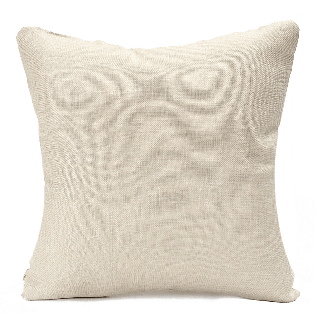 Square English Letter Cotton Linen Pillow Case Throw Cushion Cover Home Decor - MRSLM