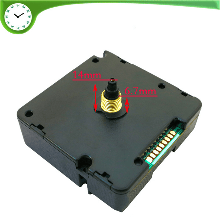 56X56X19Mm German Version 14Mm Shaft Length DIY Mute Clock Movement Quartz Clock Mechanism Repair Kit - MRSLM