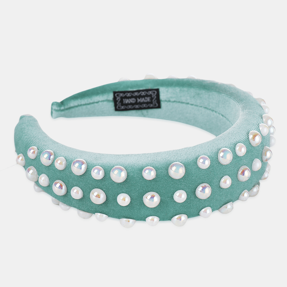 Pearl Sponge Headband Multicolor Ladies Headband - MRSLM
