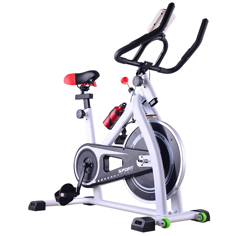 Exercise Bike Cardio Workout LCD Display Ultra-Quiet Slimming Flywheel Dynamic Bicycle Gym Home Sport Equipment Max Load 120Kg - MRSLM