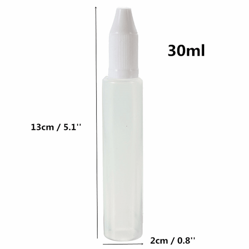 30Ml Empty Plastic Squeezable Liquid Dropper Childproof Cap Bottles - MRSLM