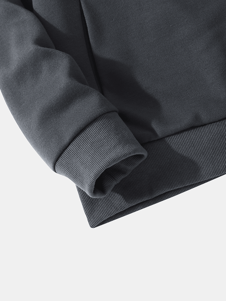 Men Splicing Texture Label Zip Pockets Hooded Drawstring Jackets - MRSLM