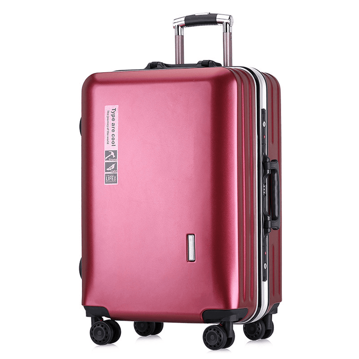 BAOFLY 20/24Inch Women Suitcase Aluminum Frame Password Lock Universal Wheel Men Business Luggage Case - MRSLM