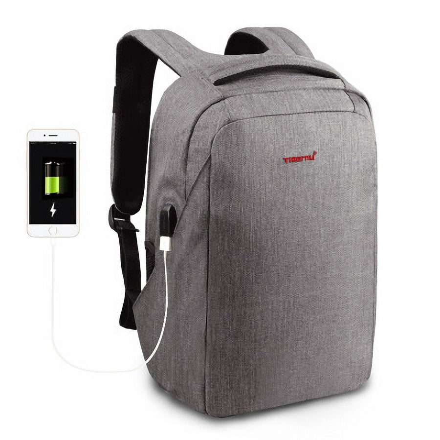 Tigernu Large Capacity Backpack 15.6 inch USB Chargering Waterproof Outdoor Comfortable Design Student Travel Laptop Bag - MRSLM