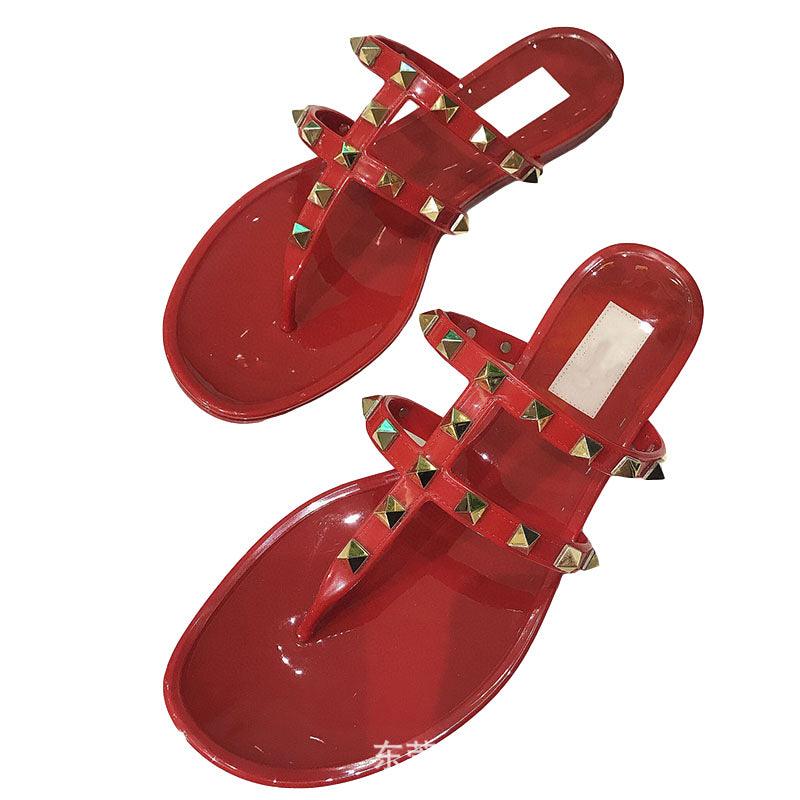 Pvc Jelly Shoes Holiday Flat Heel Women's - MRSLM