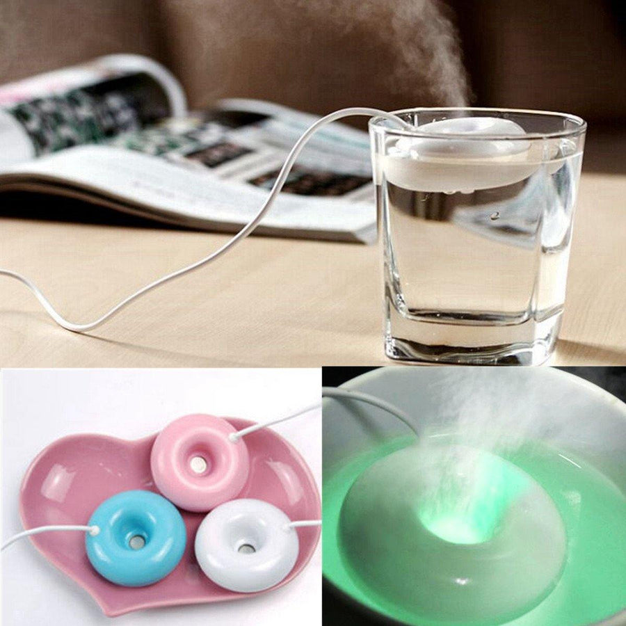 Mini Portable Donuts USB Air Humidifier Portable Air Purifier Aroma Diffuser for Home Humidification Atomizer - MRSLM