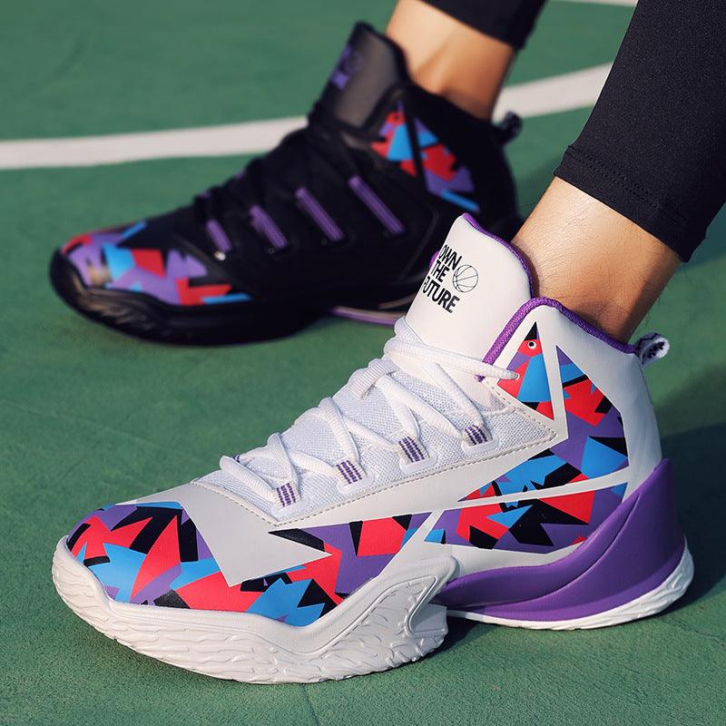 Summer Couple Basketball Shoes Men's Boots Korean Style Breathable - MRSLM
