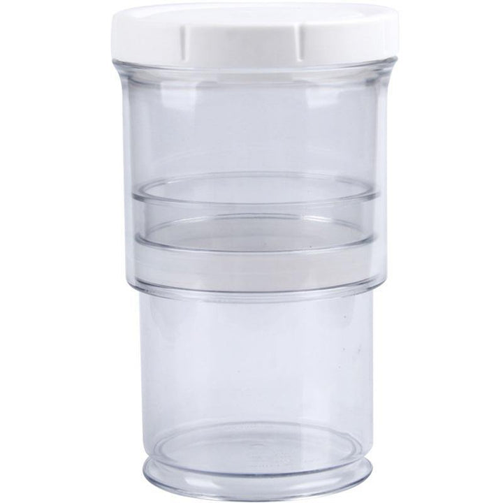 Vacuum Food Storage Compression Container Home Kitchen Adjustable Storage Jars Fridge Storage Bottle With Lids Airtight Plastic (Transparent) - MRSLM