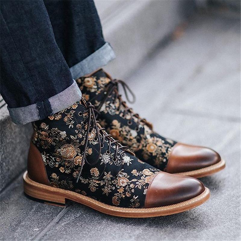 Spring New Low-Heel Lace-Up Low-Top Martin Boots - MRSLM