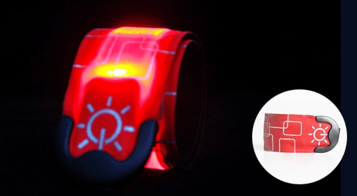 Nylon LED Sports Bracelet Luminous Toy Wrist Strap Band Wristband Light Bracelet Glowing Armband For Children Kids For Running - MRSLM