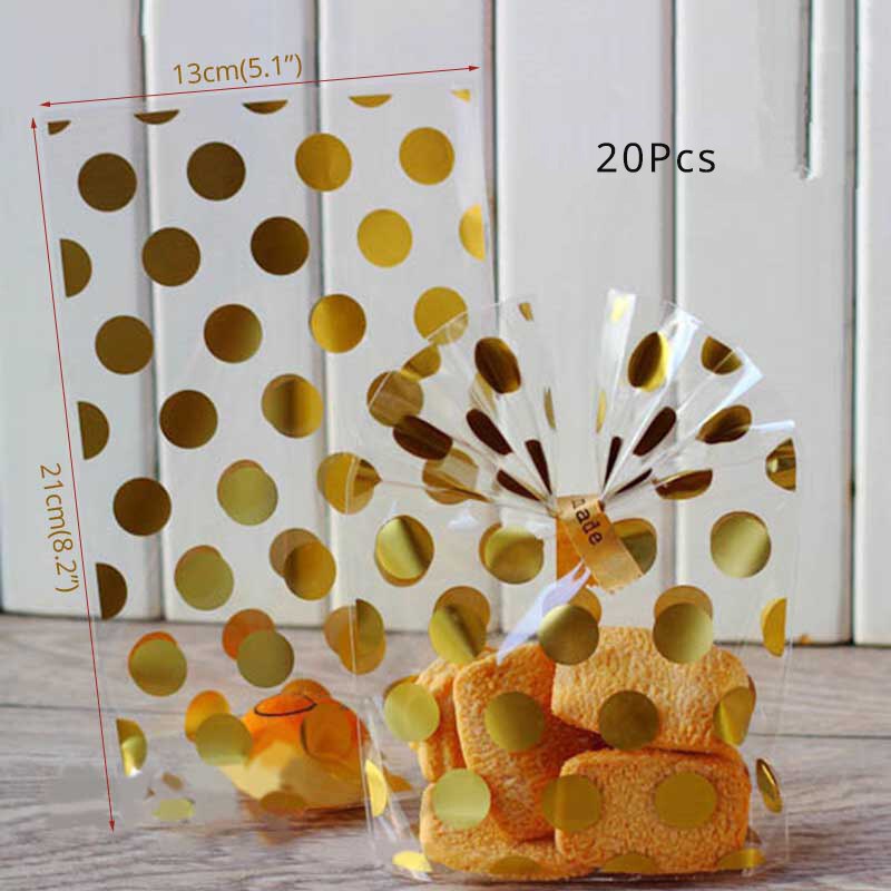 Golden Pattern Wrapping Paper 20 Pcs Set
