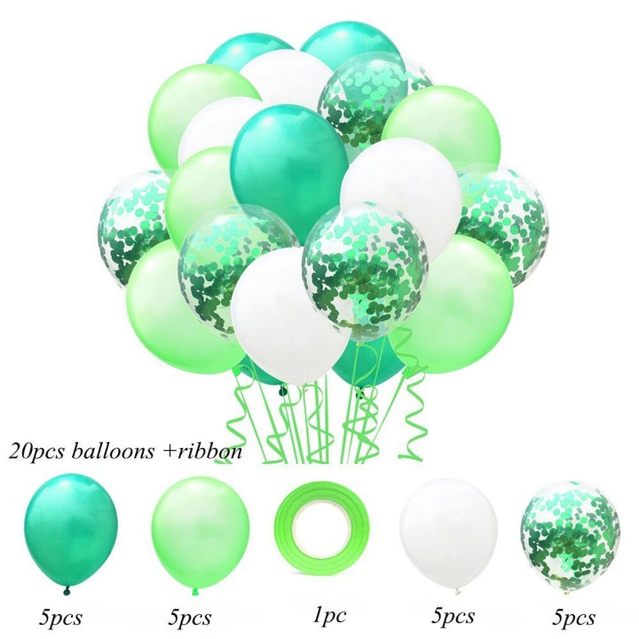 Party Ballon Set with Ribbon and Confetti Inside