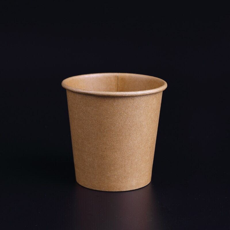 Kraft Paper Disposable Cups 20 - 100 pcs Set