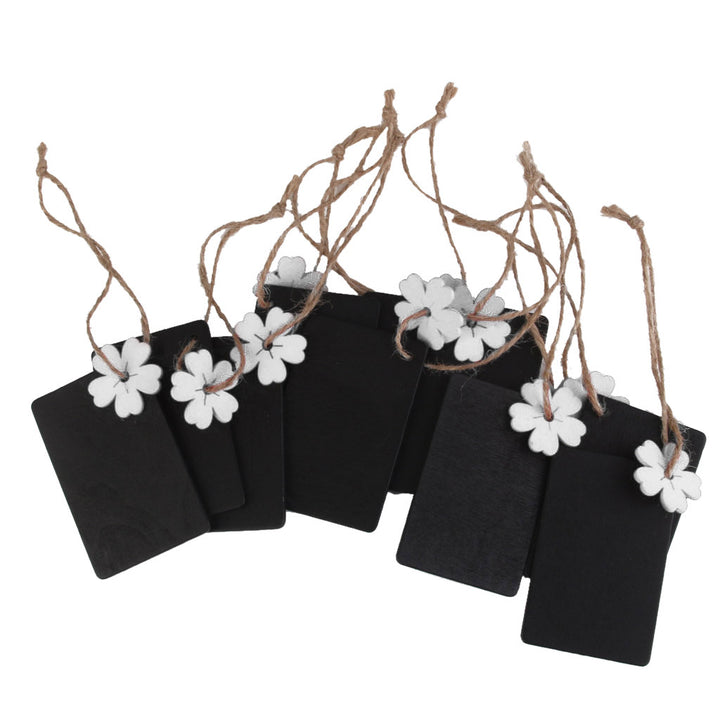 Rectangle Wooden Chalkboard Tags For Party