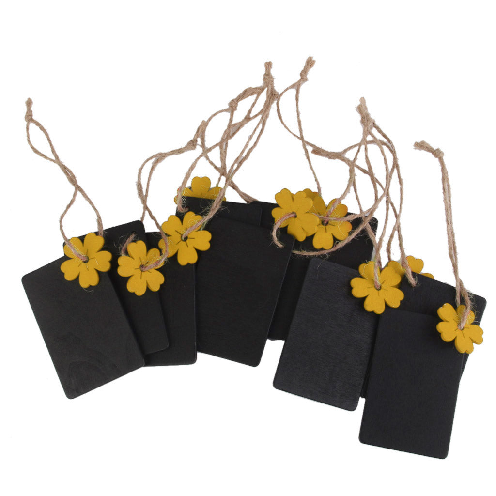 Rectangle Wooden Chalkboard Tags For Party