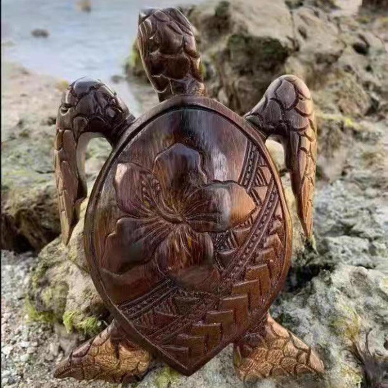 Hawaiian Turtle Statue Figurines Resin Crafts Creativity Desktop Ornaments Garden Home Decoration - MRSLM
