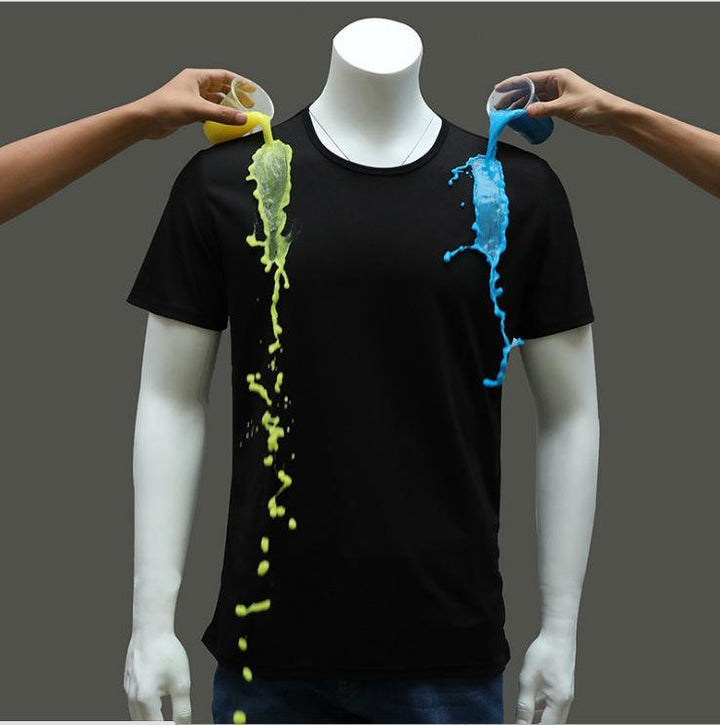 Quick-drying Waterproof Anti-fouling T-shirt Couple Half Sleeve Bottoming Shirt - MRSLM