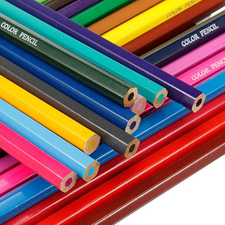 36/48 Colors Color Pencil Set Children's Painting Graffiti Environmental Friendly Non-toxic Color Pencil Art Supplies - MRSLM