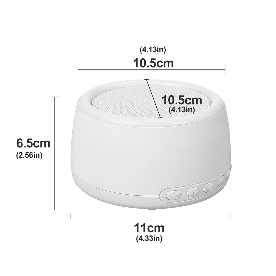 White Noise Sleep Instrument USB Rechargeable Sleeping Aid W/ Night Light & 30 Song Natural Soothing Sounds Also Support Bluetooth - MRSLM