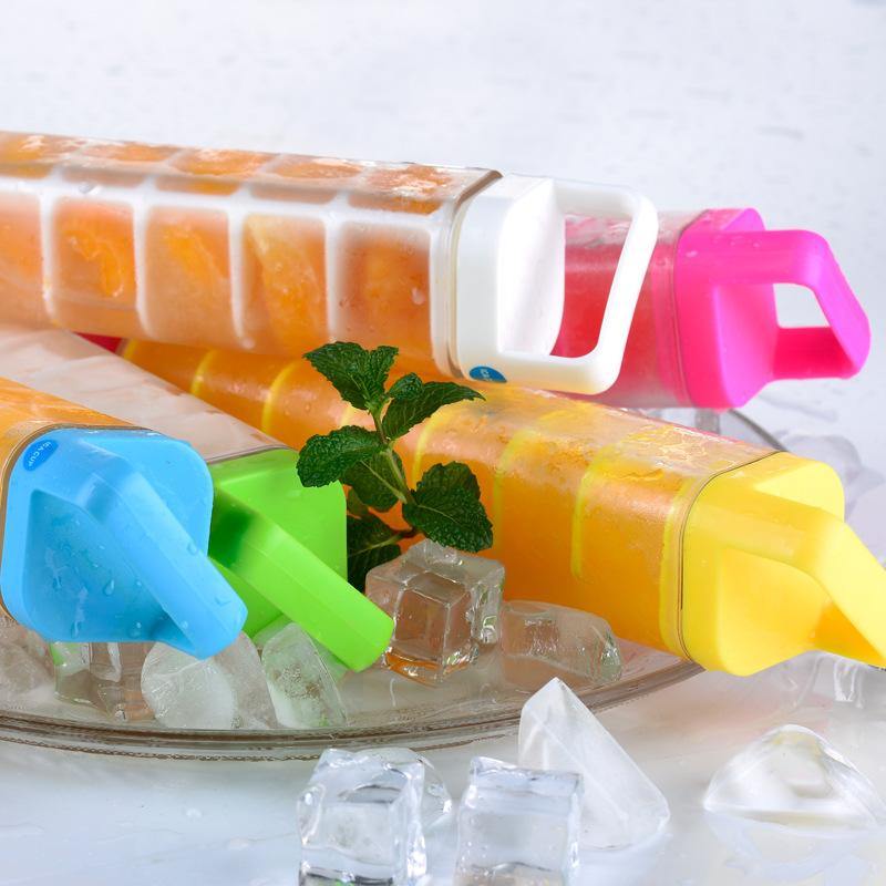 KC-IC01 Ice Cups PC Plastic Popsicle Maker Mould Ice Cube Lattice Mold With Cloth Set DIY Tool - MRSLM