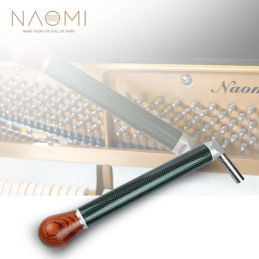 NAOMI Carbon Tube Piano Tuning Lever Carbon Fiber Green Silk Braided Tube Piano Tuning Hammer - MRSLM