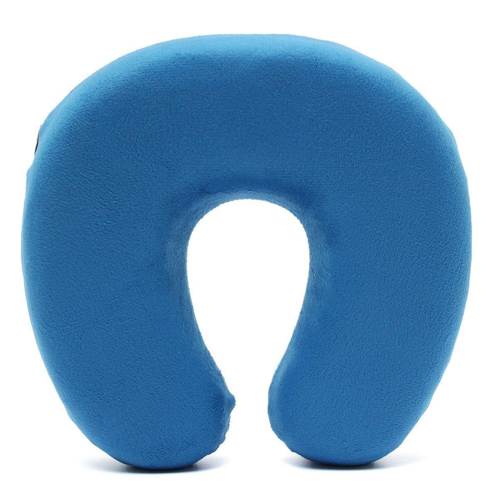 Soft Velour Memory Foam U Shaped Pillow Comfort Neck Support Car Cushion Pillow - MRSLM