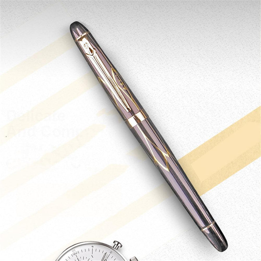 Yongsheng 9113 0.38mm Nib Metal Pen Iraurita Nib Gold Plating Fountain Pen Standard Type Ink Pen Writing Office School Stationery Supplies - MRSLM