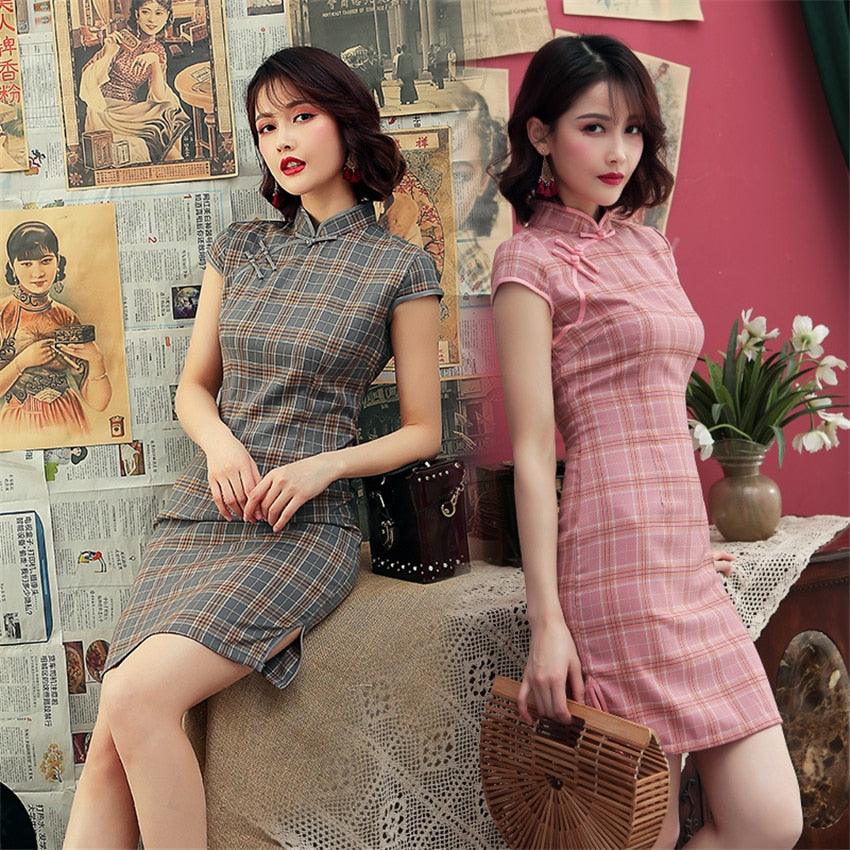 Casual retro Republican style cheongsam dress - MRSLM