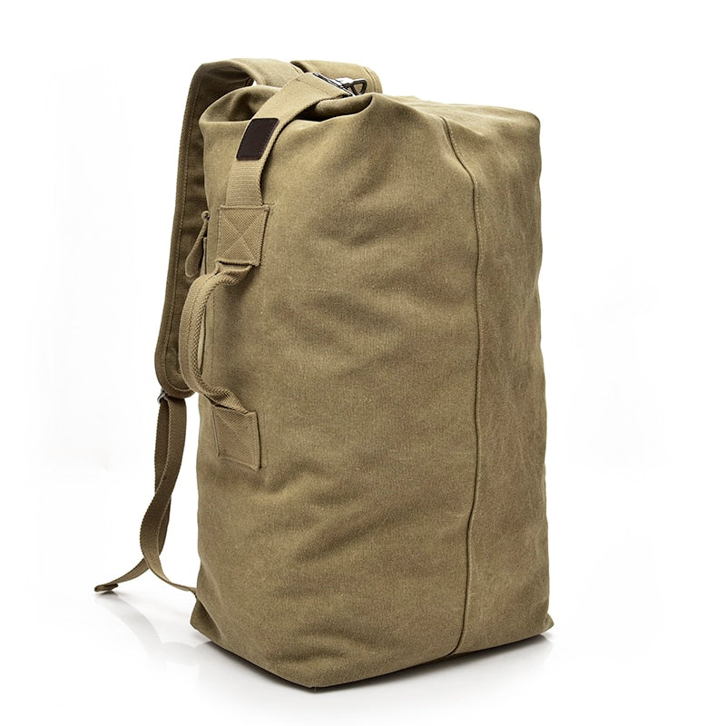 Man's Canvas Travel Backpack