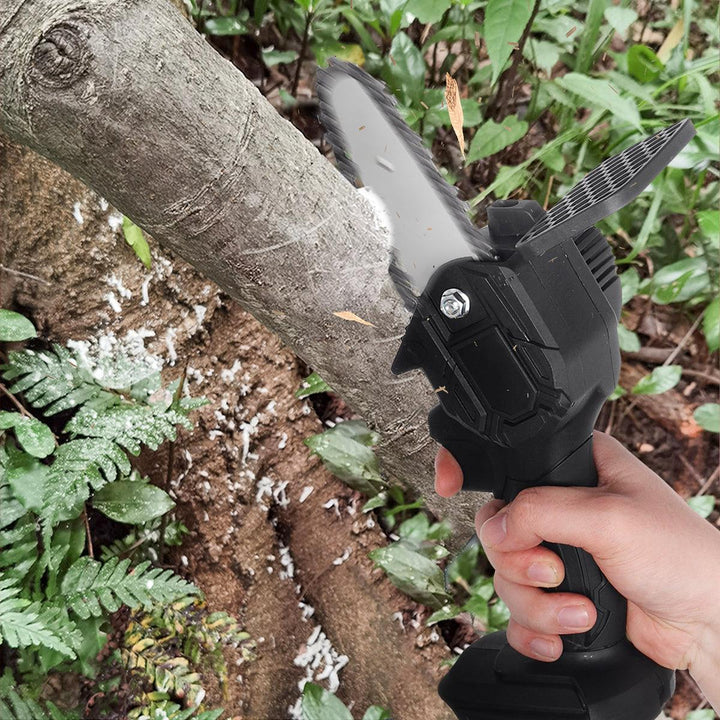 4inch 800W 48V Electric Chain Saw Portable Handheld Wood Cutter Woodworking Cutting Tool - MRSLM