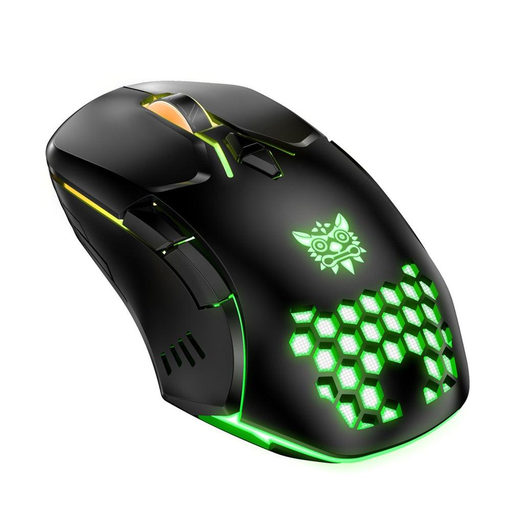 ONIKUMA CW902 Wired Gaming Mouse 6400DPI RGB Backlight Computer Mouse Hollow Honeycomb Mice for Computer Laptop PC Gamer - MRSLM