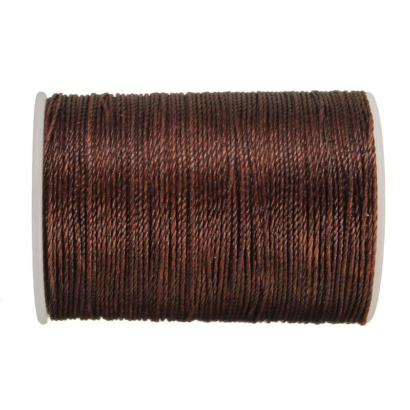 115m Dacron Wax Line Round DIY Leather Craft Tool 0.55mm For Shoe Sewing - MRSLM