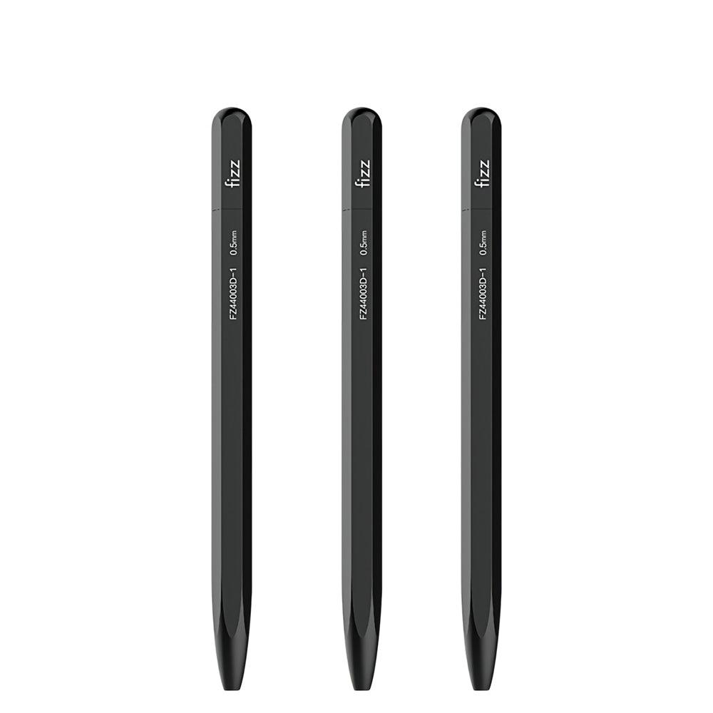 Fizz 0.5mm Multi Edge Metal Gel Pen Black Writing Gel Pen Stationery School Students Exam Business Office Writing Supplies - MRSLM