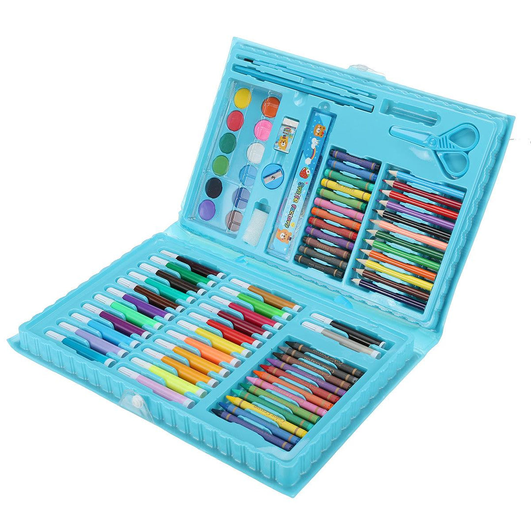 86Pcs Watercolor Pen Set Drawing Watercolor Pen Crayon Paintbrush Colored Pencil Set For Children Student Supplies - MRSLM